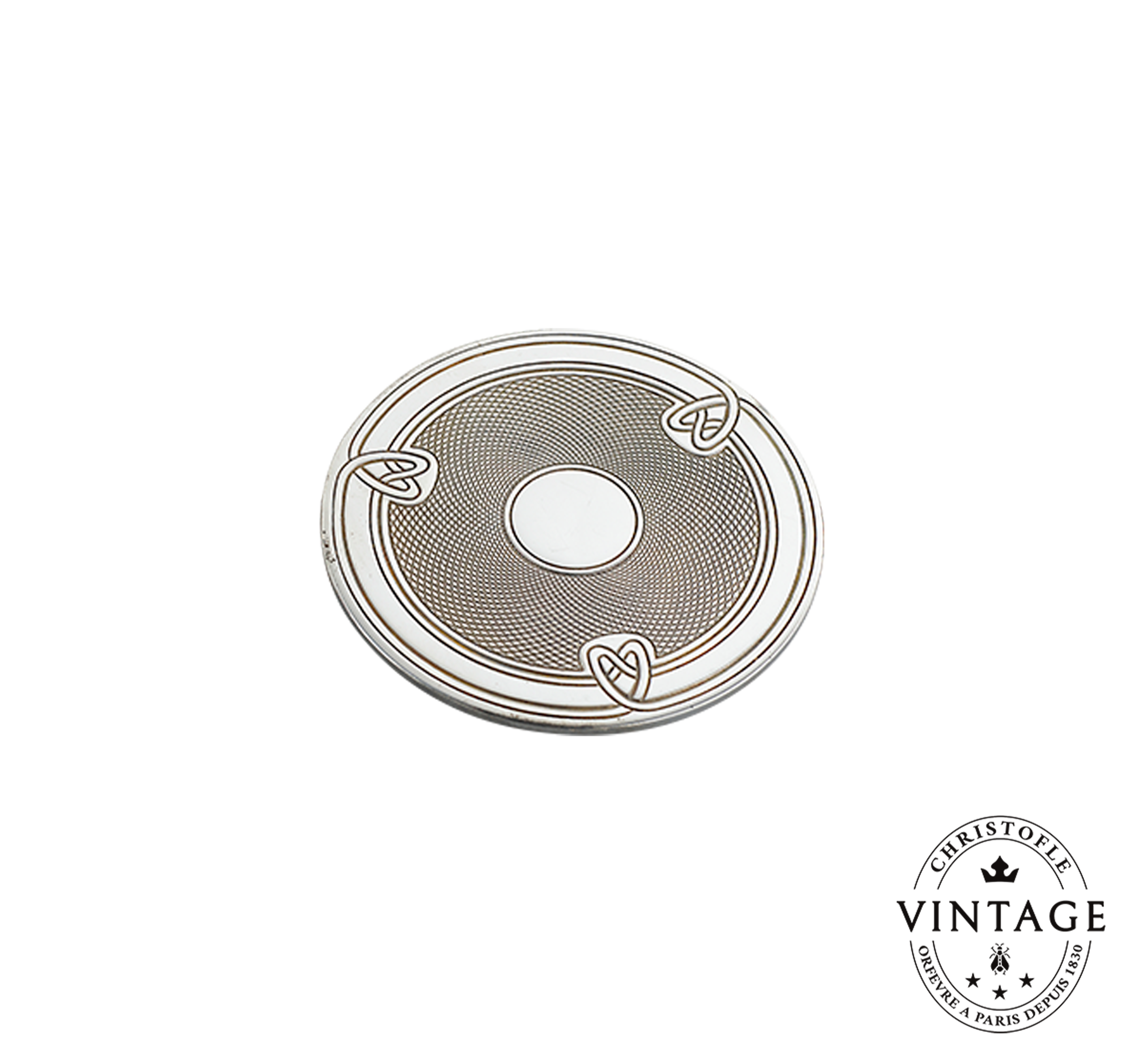 Glass Coaster, Silverware - Vintage
