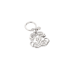 christofle sterling silver key chain ee - eugénie de montijo 0