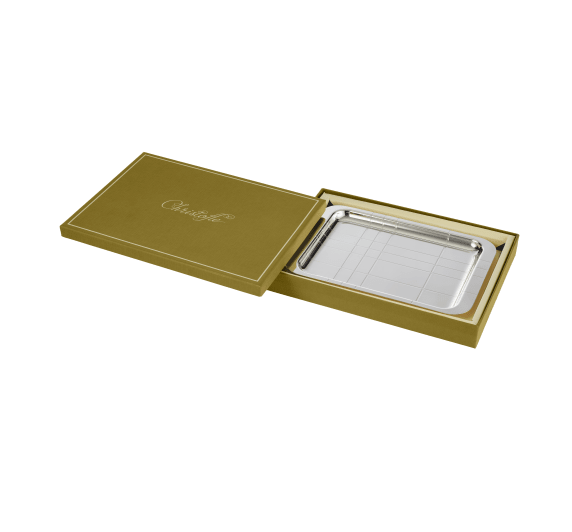 christofle silver-plated rectangular tray - 22 x 16 cm 3