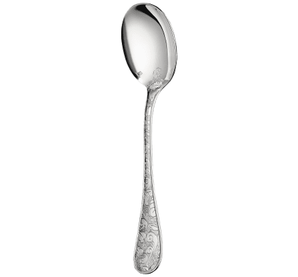 christofle Cream soup spoon Jardin d'Eden  Silver plated