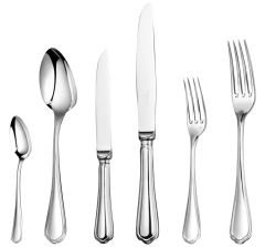 christofle flatware set for 12 people (110 pieces) - imperial chest  sp 1