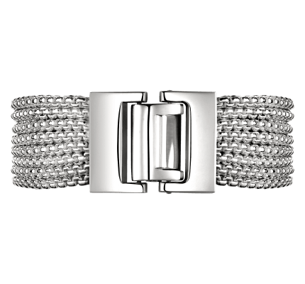 christofle multi row small bracelet madison style  sterling silver 1