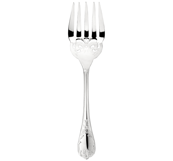 christofle fish serving fork marly  silver plated 1