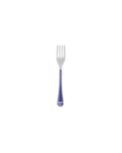 christofle silver-plated fish fork - marbled blue 0