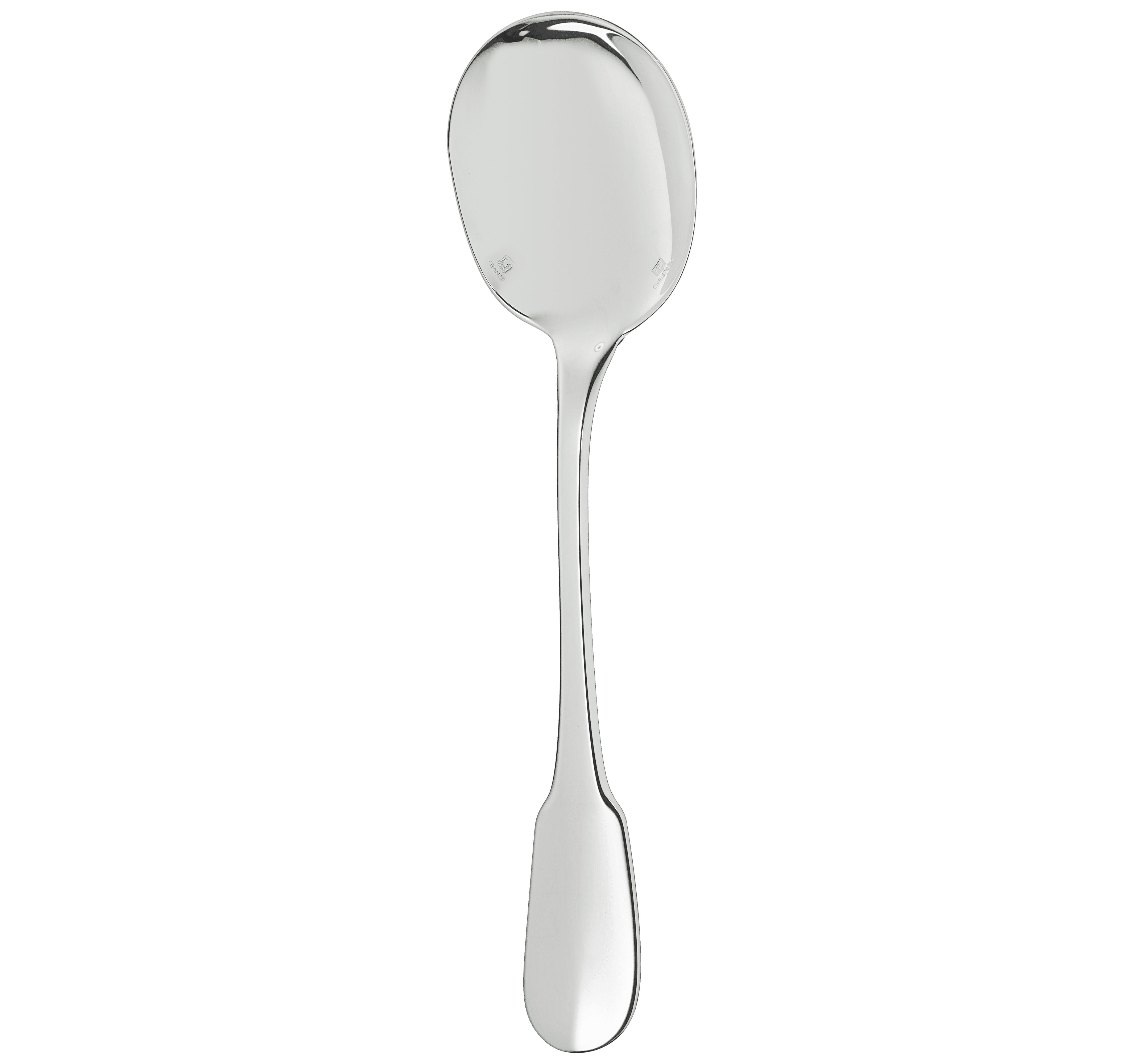 christofle silver-plated cream soup spoon  1
