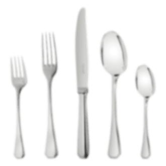 christofle 75-piece silver plated flatware set with chest 1