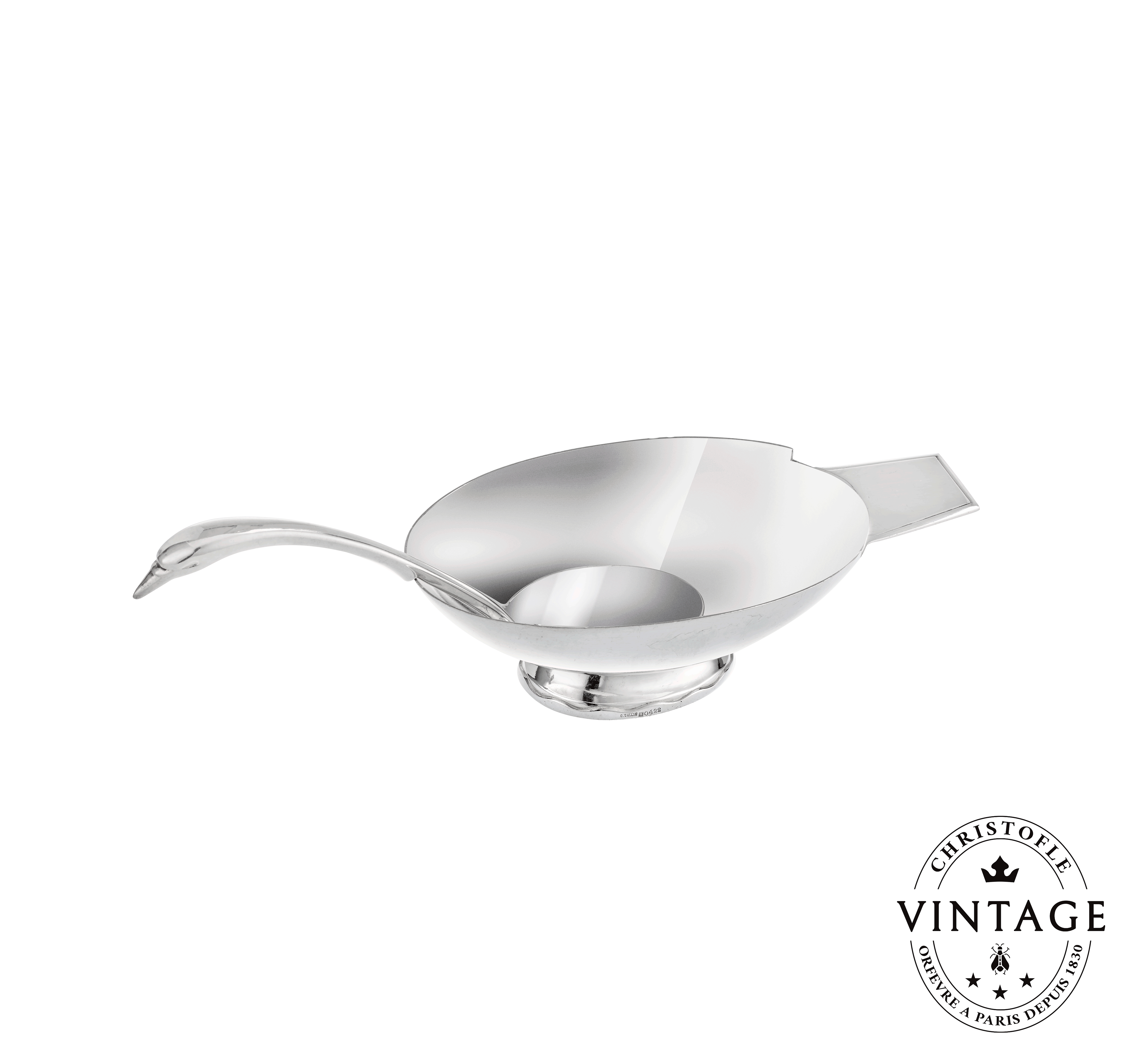 christofle saucière cygne fjerdingstad vintage 1