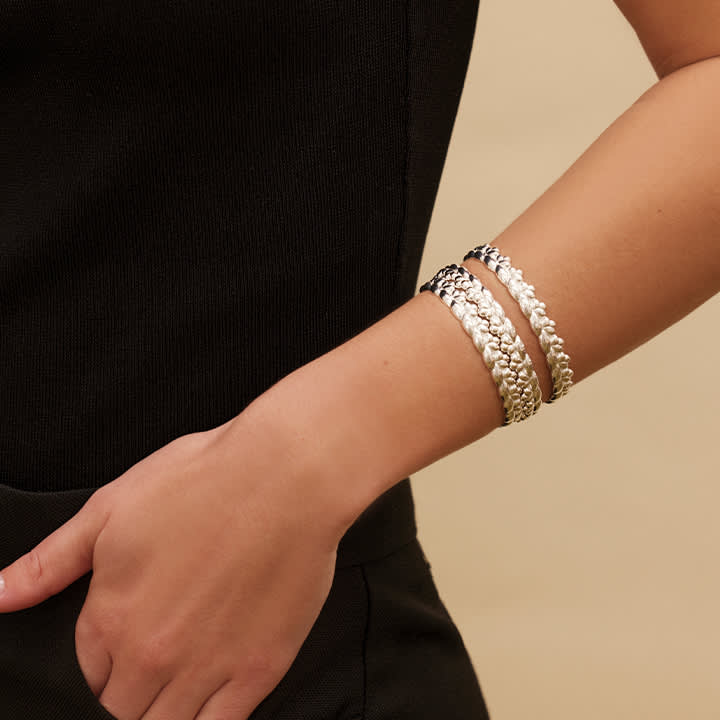 Buy the Silver Crystal Femme Bracelet - Silberry