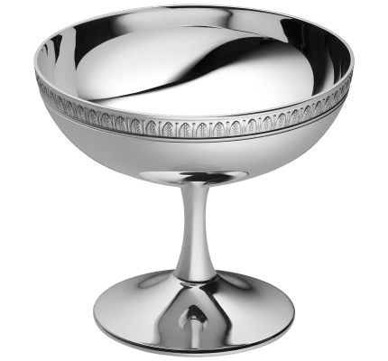 christofle ice cream bowl malmaison  silver plated 2