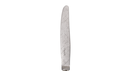 christofle partially gilded silver plated dinner knife - pink gold 0