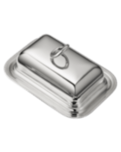 christofle Silver plated Butter dish  Vertigo  