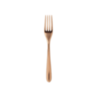 christofle Stainless steel dessert fork - copper colour