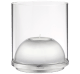 christofle Small Stainless Steel & Glass Hurricane
