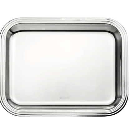 christofle rectangular tray 26x20cm albi  silver plated 5