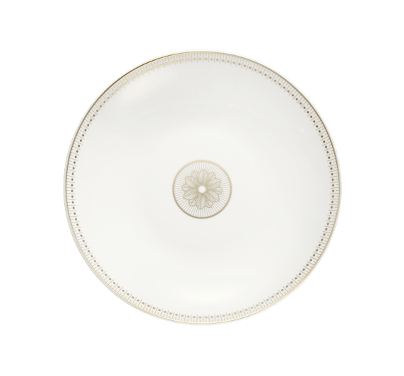 christofle porcelain open vegetable dish gold finish 0