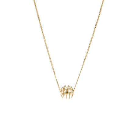 christofle sterling silver gilded 24 carats pendant necklace  3