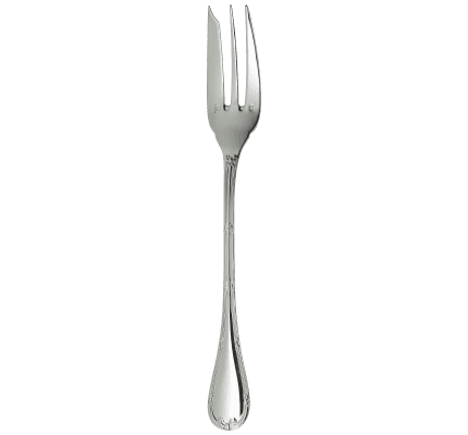 christofle serving fork rubans  silver plated 1