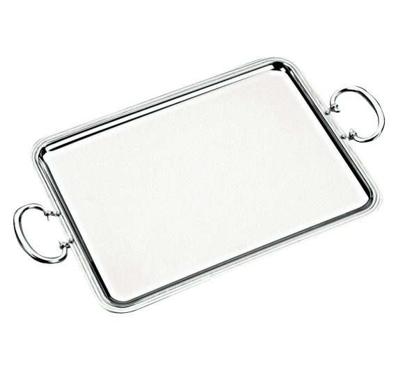 christofle rectangular tray  albi  silver plated 1