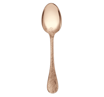christofle gilded silver plated table spoon - pink gold 2