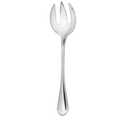christofle salad serving fork spatours  silver plated 1