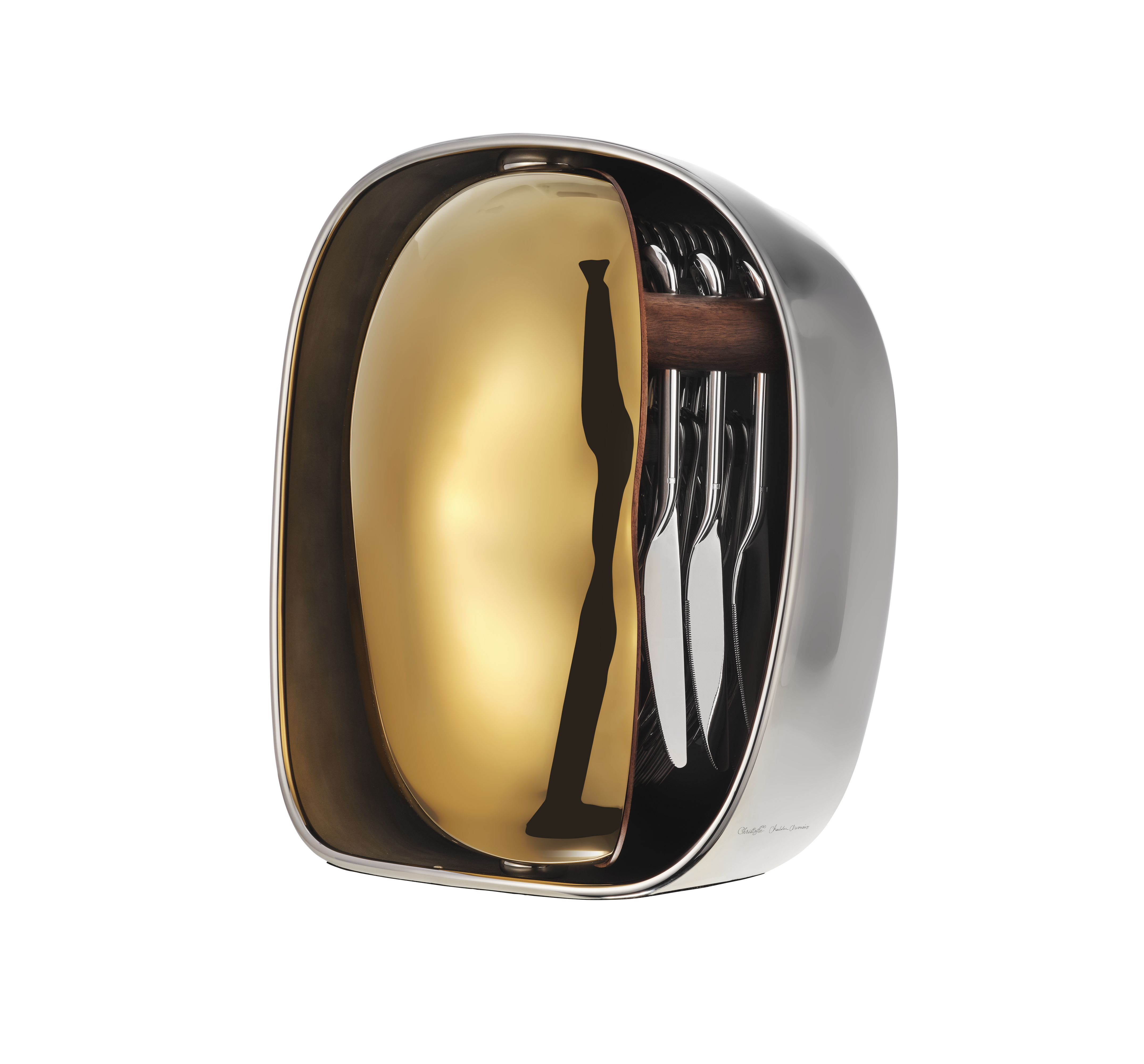 未使用　Christofle Coquillages 24-Piece Silver-Plated Flatware Set with Shell | Carrousel