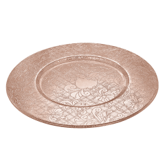 christofle underplate jardin d'eden silver plated pink dt 1