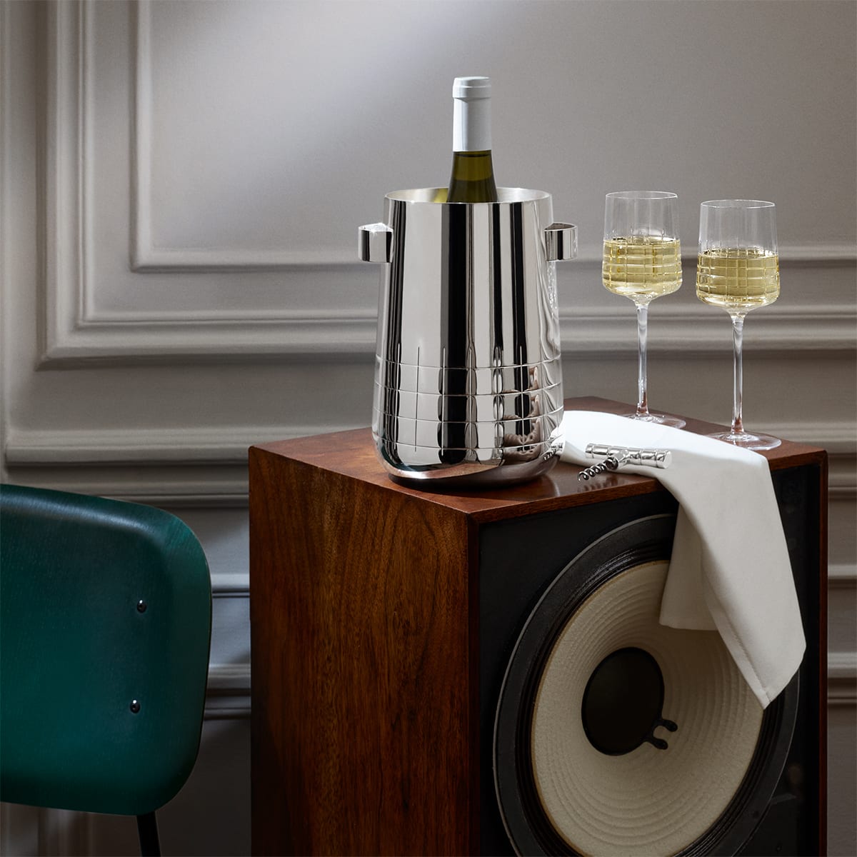 christofle silver plated wine cooler 2