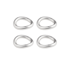 christofle silver plated set of 4 knife / chopstick rests 1
