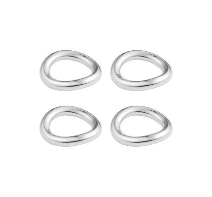 christofle silver plated set of 4 knife / chopstick rests 1