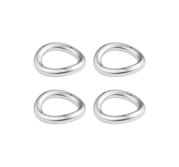 christofle silver plated set of 4 knife / chopstick rests 1