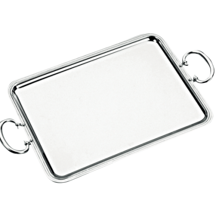 christofle rectangular tray  albi  silver plated 1