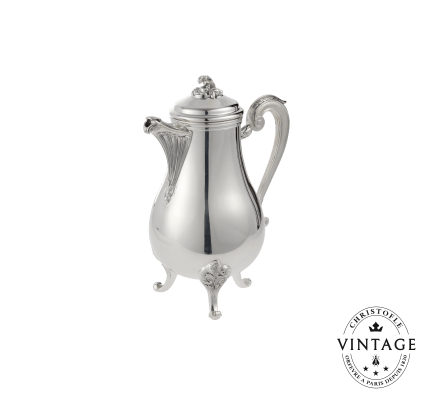 christofle vintage silvered coffee pot 1