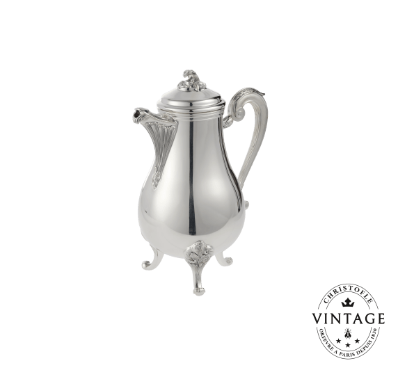 christofle vintage silvered coffee pot 1