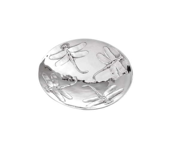 christofle silver-plated dragonfly bowl 1