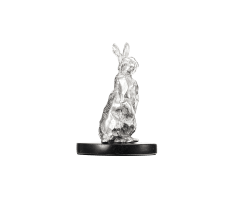 christofle standing rabbit in sterling silver - haute orfèvrerie 1