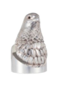 christofle hawk's head silver plated without hood - haute orfèvrerie 0