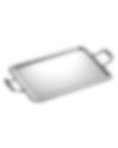 christofle rectangular tray with handles 49x39cm malmaison  silver plat 1