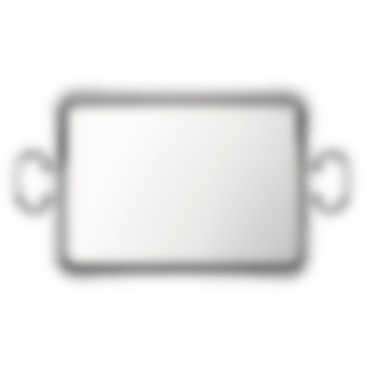 Rectangular tray with handles 43x31cm Albi  Silver plated