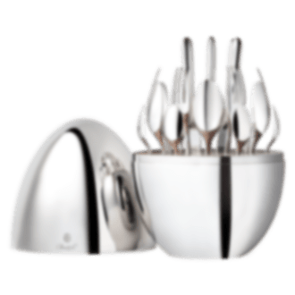 christofle flatware set for 6 people (24 pieces) mood silver plated 0