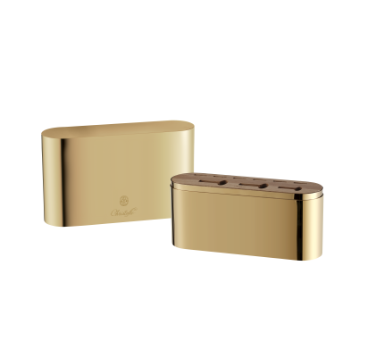 christofle gold stainless steel case - 24-piece stainless steel (sold empty) 1