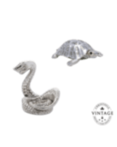 christofle Compose your Vintage Silvered Reptile Set