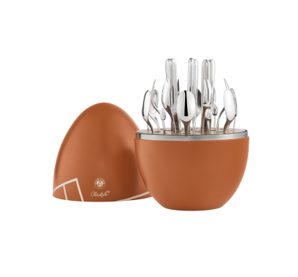 MOOD Party - 24-Piece Silver-Plated Flatware Set with Chest