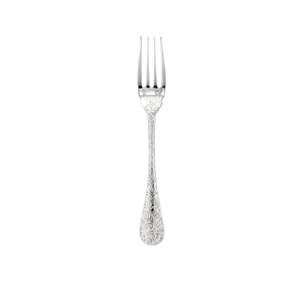 christofle fish fork jardin d'eden  sterling silver 1