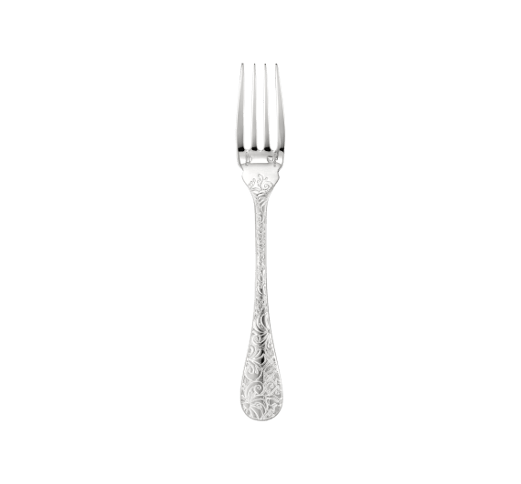 christofle fish fork jardin d'eden  sterling silver 1
