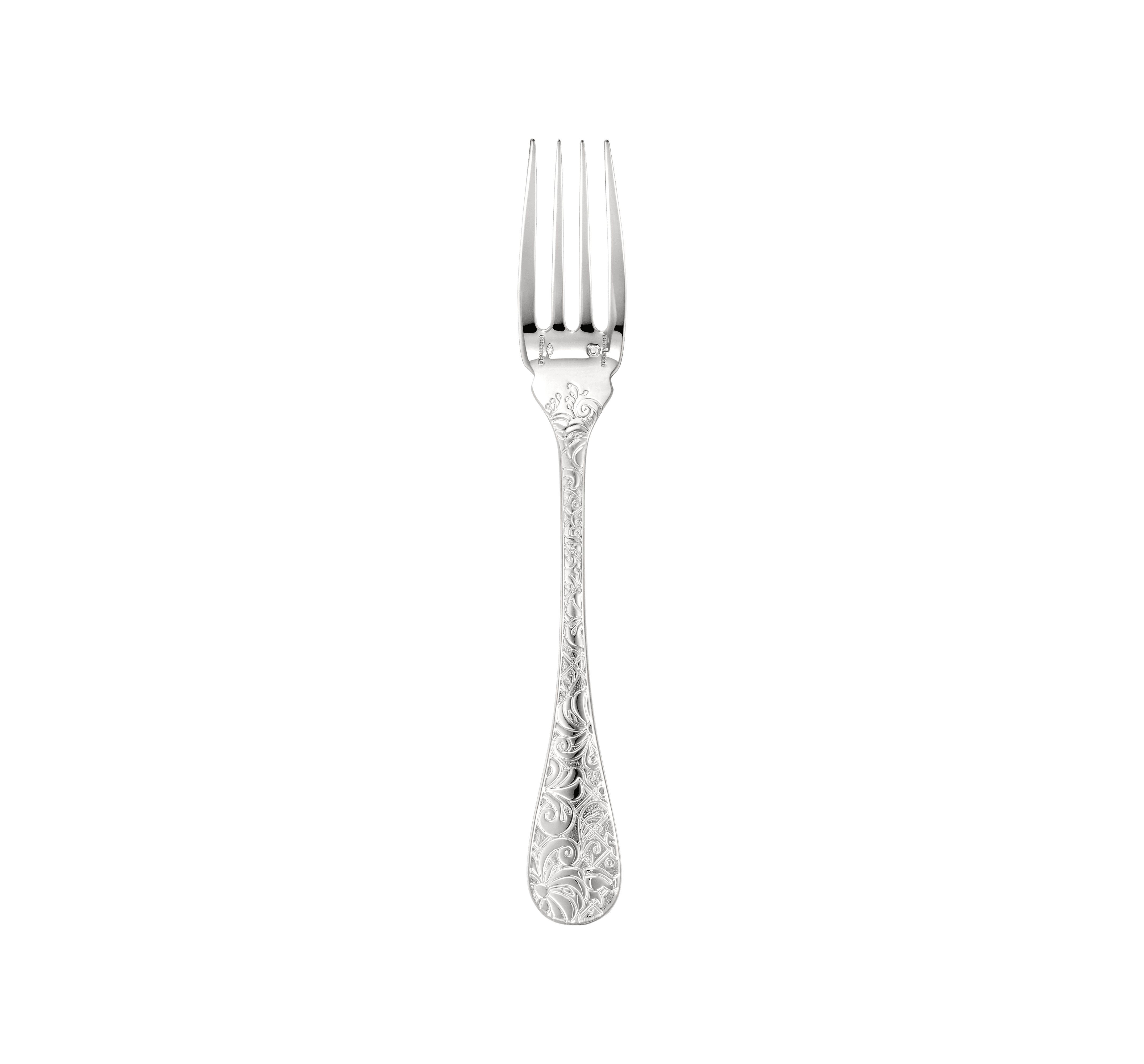 christofle fourchette à poisson en argent massif 1