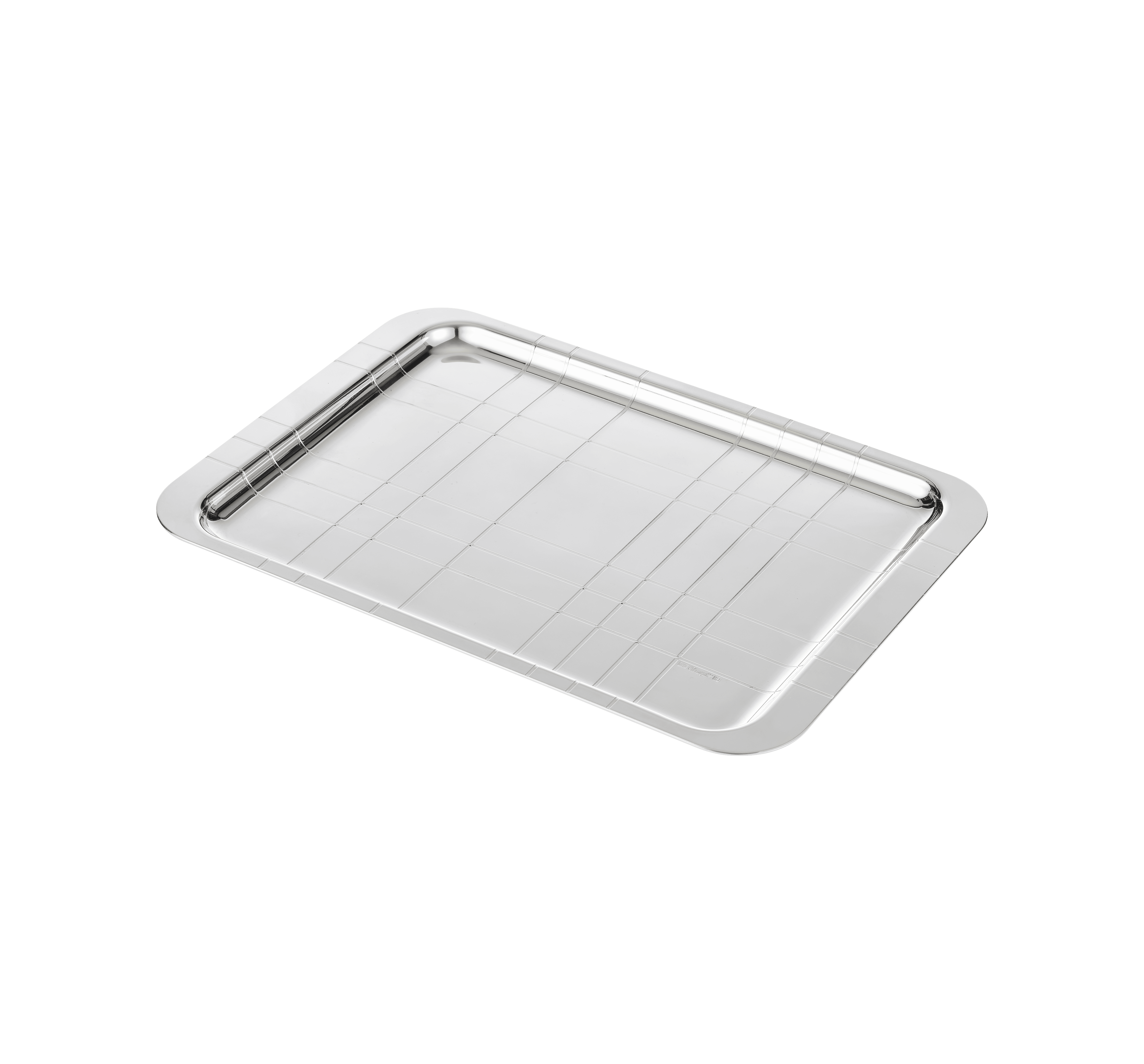 Silver-plated Graphik Rectangular Tray - 21 x 30 cm Silver-plated Graphik Rectangular Tray - 21 x 30 cm