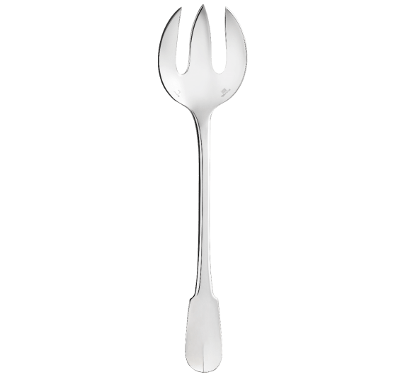 christofle salad serving fork cluny  silver plated 2