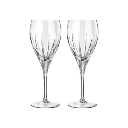 christofle set of 2 water crystal glasses 0