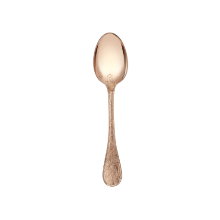 Gilded Rose Gold Dessert Spoon