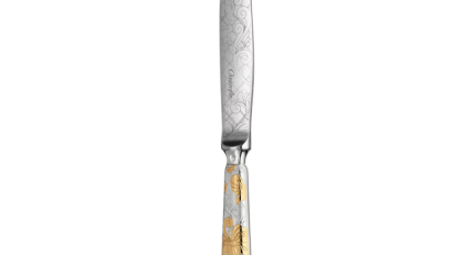 christofle partially gilded silver plated dinner knife 2